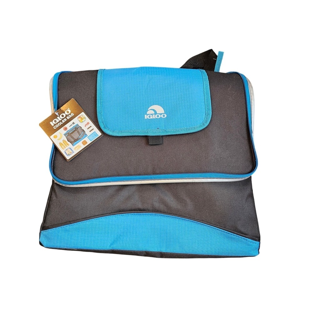 NWT blue IGLOO Collapse & Cool 36 Insulated Food‎ Drink Cooler Bag